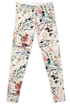 Super stretchy and durable polyester full-length leggings. Vibrant high-quality sublimation print across the front and back. Size range XXS-XL. Floral Leggings, Swan Lake, Print Leggings, Leggings Design, Girl Clothes, Printed Leggings, Lany, Jeggings, Women's Leggings