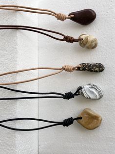 Pebble Jewelry Diy, Rock Jewelry Diy Stones, Rock Jewelry Diy, Stone Jewelry Diy, Leather Necklace Tutorial