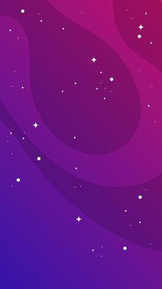 an abstract purple and pink background with white stars in the sky on top of it