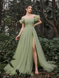 Ruched Bustier Mesh Overlay Tube Prom Dress, Elegant Formal Evening Gown, For Wedding Guest, Graduation, Dinner Mint Green Elegant,Glamorous  Short Sleeve Mesh Fabric Plain A Line Slight Stretch Spring/Summer Weddings & Events, size features are:Bust: ,Length: ,Sleeve Length: Cute Green Prom Dresses, Princess Tiana Inspired Prom Dress, Green Dresses Aesthetic, Bridesmaid Dresses Green Sage, Green Prom Dress Short, Green Dresses Formal, 6th Grade Dance Dresses, Green Fantasy Dress, Green Princess Dress