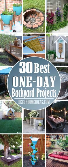 30 best one day backyard projects that are easy to do and great for the yard