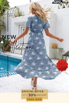 Floral Tie-waist Ruffled Flutter Sleeve Dress A-line Maxi Dress With Ruffles For Vacation, Summer Belted Dress With Fitted Waist, Flowy Tiered Printed Dress, Non-stretch Summer Dresses With Ruffles, Fitted Flutter Sleeve Maxi Dress For Vacation, Non-stretch V-neck Dress With Ruffles, A-line Midi Dress With Ruffle Hem For Vacation, Summer Maxi Dress With Ruffle Hem And Flutter Sleeve, Summer Chiffon Belted Dress