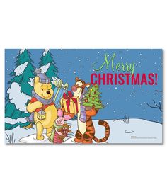 winnie the pooh and tigger christmas card