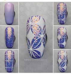 Nail Drawing, Nail Techniques, Nail Art Techniques, Nail Tutorial, Fancy Nails Designs, Geometric Nail, Free Hand Drawing, Nail Art Designs Diy, Nail Art Designs Videos