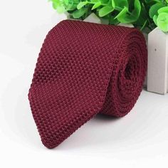 Accessorise your look with this woven tie. Nothing says gentlemanly swagger like the right colour combination. Add that little extra that completes your look with this stunning woven tie. The tie blade width is 7cm (2.75") and the tie is 145cm (57") long. Dapper Business Ties, Burgundy Semi-formal Suit And Tie Accessories, Dapper Office Ties, Burgundy Business Tie, Dapper Standard Tie For Office, Dapper Standard Ties For Office, Classic Burgundy Ties For Business, Burgundy Standard Tie For Business, Dapper Neckwear With Ties For Business