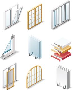 Vector Building, Sofa Drawing, Window Doors, Zestaw Ikon, Interior Sketch, Part 4, Outdoor Walls, Png Images, Stock Images Free