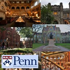 there are many different pictures with words on them that say penn university and penn