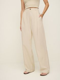 Power pants. Shop the Mason Pant, a high rise pant with a relaxed, wide leg. Chic Beige Wide Leg Dress Pants, Chic Beige Wide-leg Dress Pants, Relaxed Fit High-waisted Wide Leg Pants For Business Casual, High-waisted Wide Leg Pants For Business Casual, Beige Wide Leg Dress Pants, Chic Wide-leg Pants, Classic Wide Leg Relaxed Fit Bottoms, Classic Wide Leg Pants With Relaxed Fit, Wide Leg Pants For Business Casual In Summer