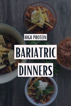 Bariatric Meal Prep, Recipes High Protein