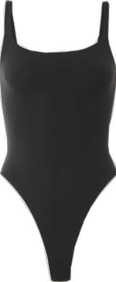 Sleek Black Bodysuit For Workout, Sleek Black Second-skin Leotard, Sleek Black High Stretch Leotard, Black Sleek High Stretch Leotard, Black High-stretch Sleek Leotard, Black Lined Elastane Bodysuit, Black Second-skin Bodysuit For Workout, Black Bodysuit With Minimal Stretch, Sleek Black Leotard With Lined Body