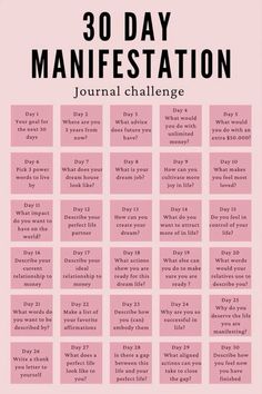 Manifesting In Journal, How To Create A Manifestation Journal, How To Journal For Manifestation, Manifestation Writing Prompts, 35 Journal Prompts, 30 Day Manifesting Challenge, 30 Day Journal Challenge Healing, Cute Journaling Prompts, 30 Self Care Challenge