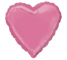 a pink heart shaped balloon on a white background