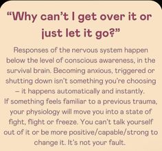 Freeze Mode, Let Go Of Someone, Be More Positive, Mental Health Facts, Just Let It Go, Conscious Awareness, Mental Health Therapy, Emotional Awareness, Let It Go