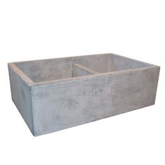 NSKD3321-A Kitchen/Kitchen Sinks/Apron & Farmhouse Sinks Concrete Farmhouse Sink, Concrete Kitchen Sink, Concrete Farmhouse, Kitchen Sink Remodel, Concrete Island, Grey Farmhouse, Apron Front Kitchen Sink, Apron Sink Kitchen, Double Bowl Kitchen Sink