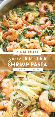 GARLIC BUTTER SHRIMP PASTA Butter Shrimp Pasta, Garlic Butter Shrimp Pasta, Pasta Garlic, Garlic Butter Shrimp, Shrimp Recipes For Dinner, Butter Shrimp, Shrimp Recipes Easy, Quick And Easy Dinner