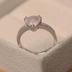 Luo Jewelry, Pink Quartz Ring, Emerald Cut Solitaire Ring, Pink Gemstone Ring, Original Engagement Rings, Pear Cut Engagement Rings, Oval Cut Engagement Ring, London Blue Topaz Ring, Emerald Engagement Ring Cut