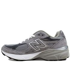 (WMNS) New Balance 990v3 Made In USA 'Grey' W990GL3 (SNKR/Retro/Women's/Thick Sole) Classic Gray New Balance Sneakers, Gray Running Shoes With Boost Midsole, Medium Fit, Classic Silver New Balance Running Shoes, New Balance Gray Running Shoes With Boost Midsole, Classic Gray Running Shoes With Medium Fit, Classic Gray Running Shoes, Classic Gray Running Shoes For Sports, Classic Gray Running Shoes With Air Cushioning, New Balance 990v3