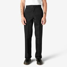 Original 874 Work Pants , Black Size 38 34 | Mens Pants | Dickies Dickies Style, Dickie Work Pants, Dickies 874, Black Pants Men, Knee Pants, Dickies Pants, Black Trousers, Bottom Clothes, Work Pants