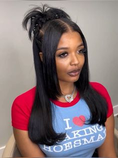 9s Hairstyle, Hairstyles With Flipped Out Ends, Birthday Hairstyles For Black Women Updo, Synthetic Quick Weave Hairstyles, Flip Hairstyle Black Women, 18inch Wig, Long Bob Hairstyles For Black Women, 2000 Hairstyles Early 2000s Hair, Short Wig Hairstyles For Black Women