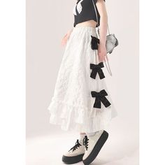 Z-321-02 Skirts Preppy, Socialite Style, Bustle Skirt, Body Skirt, Bow Skirt, Half Skirt, High Waist Fashion