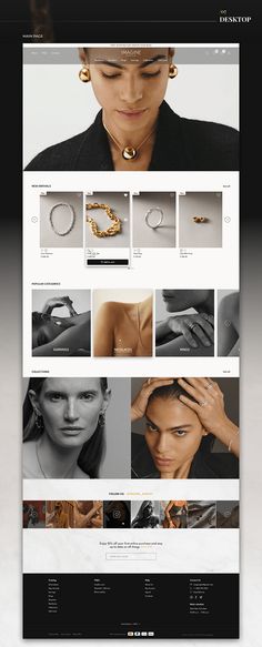 an image of a jewelry store website