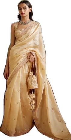 Punit Balana, Gold Organza, Blouse For Women, Fashion App, Silk Embroidery, U Neck, Buy Gold, Blouse Online, Saree With Blouse