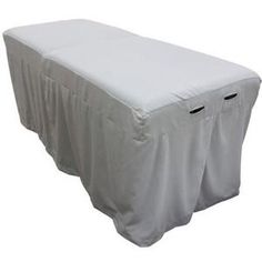 an image of a white table cover