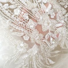 Wedding Dress 3d Flowers, Fabric Wedding Dress, Wedding Dress Sequin, Embroidered Lace Fabric, 3d Flowers, Flower Applique, Tulle Lace, Bridal Gown, Embroidered Lace