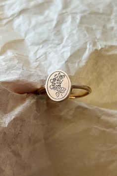 This is our Portrait Signet Ring with a hand engraving and diamonds set flush onto the face. Gift Ideas, Ring, Gifts