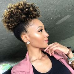 False Afro Puff Afro Puff Ponytail, 4a Natural Hair, Plait Styles, Natural Hair Weaves, Short Ponytail, Hair Affair, Normal Hair, Hair Texture