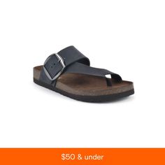 in stock Harley Women, Footbed Sandals, White Mountain, Comfortable Heels, Navy Leather, Brass Buckle, Thong Sandals, Wide Straps, Shoes Sandals