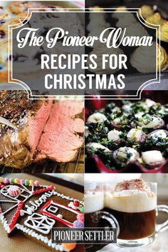 the power woman recipe for christmas with pictures of different foods and desserts on it