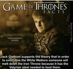 a game of thrones poster with an image of a young man in armor and text