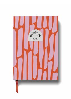 an orange and pink notebook with white writing on the front cover that says, awesome