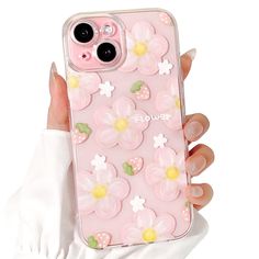 Iphone 15 Plus Phone Case, Iphone 15 Plus Case, Cute Amazon Finds, Strawberry Phone Case, Iphone Cases For Girls, Girly Iphone Case, Strawberry Design