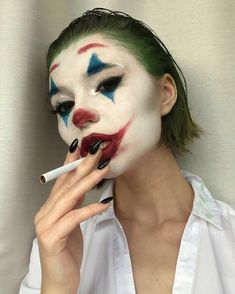 Joker Makeup, Halloween Makeup Pretty, Pretty Halloween, Halloween Makeup Inspiration, Scary Makeup