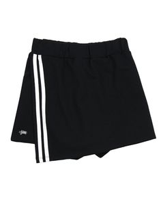 Jacquard skorts with sporty sewn on white stripes on the side, elastic waistband; Pretty Shorts, Cheer Skirts, Size 10, White Stripe, Spandex, Kids Fashion, Stripes, Black And White, Fabric