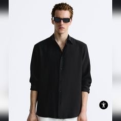 Modal Blend Shirt Zara Mens Size Small $ 49.90 Relaxed Fit Shirt Made Of Modal Blend Fabric. Italian Collar And Long Sleeves With Buttoned Cuffs. Front Button Closure. Black | 4147/167 Brand New, Never Worn! Firm Price Will Ship Same/Next Day! Zara Casual Button-up Shirt, Casual Zara Button-up Shirt, Zara Black Workwear Shirt, Zara Black Shirt For Work, Zara Black Work Shirt, Zara Casual Relaxed Fit Shirt, Summer Business Button-up Tops, Black Tops With Casual Collar And Relaxed Fit, Casual Black Shirt With Relaxed Fit