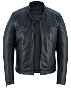 The Wanton - Men's Motorcycle Collarless Leather Jacket Introducing The Wanton: a men's leather jacket that's ready for a revved-up ride! Made from buttery-soft lambskin leather, it features a classic fit, zip sleeve, and comfy full-zip lining. Plus, it packs plenty of pockets – two hip pockets, plus one interior pocket – so you're ready to rock! FEATURES: Soft and Smooth Lambskin Leather Classic fit Zip sleeve Fully zip out lining Two hip pockets One interior pocket SIZE CHART: ﻿Please notice t Leather Outerwear With Zipper For Urban Adventures, Leather Jacket With Zipper Closure For Urban Adventures, Leather Jacket For Urban Adventures, Leather Long Sleeve Jacket For Urban Adventures, Long Sleeve Leather Jacket For Urban Adventures, Rugged Leather Outerwear For Biker Events, Fitted Leather Outerwear For Urban Adventures, Collarless Leather Jacket, Decades Of Fashion