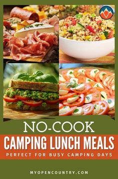 no - cook camping lunch meals perfect for busy camping days