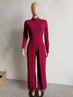 Elegant Stretch Bodysuit Solid Color, Elegant Fitted Solid Color Bodysuit, Elegant Stretch Suits, Elegant Long Sleeve Stretch Suits, Elegant Solid Color Bodysuit For Fall, Elegant Solid Color Bodysuit For Night Out, Elegant Evening Jumpsuits And Rompers In Solid Color, Elegant Solid Color Bodysuit For Party, Elegant Long Sleeve Non-stretch Bodysuit