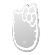 an image of a hello kitty mirror on a white background