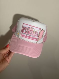 This custom made trucker patch hat is perfect for any occasion whether it be for spring/summer time, a lake hat, a gift for someone, or just a cute accessory to add a little spice to your outfit 🧢✨ DETAILS-  * This hat is one size with an adjustable SnapBack that is adjustable from 20in. - 23.5in. * The color of this hat is Camo Green  * The material of the hat is polyester with iron on patches  NOTICE OF NON-AFFILIATION AND DISCLAIMER: We are not affiliated, associated, authorized, endorsed by, or in any way officially connected with the brand shown or any of its subsidiaries or its affiliates. All related names, marks, emblems and images are registered trademarks of their respective owners. These are not official merchandise. REFUNDS AND CANCELLATIONS- Every hat is handmade by me as a r Trucker Patch Hats, Trucker Hats With Patches, Trendy Crafts, Hat With Patches, Hat Business, Camo Trucker Hat, Hat Bar, Pig Pen, Hat Diy