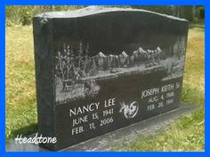 the headstone for nancy lee and joseph beth s