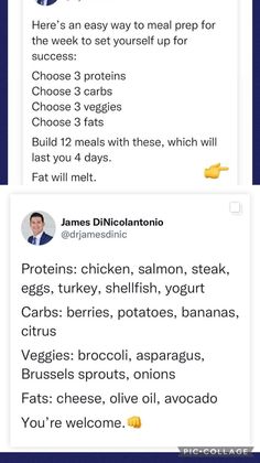 Healthy Lifestyle Food, Meal Prep For The Week, High Protein Recipes, Lost Weight, Healthy Meal Prep, Self Improvement Tips, Health And Wellbeing, Easy Healthy Recipes