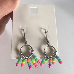 -Super Cute Bright Earrings -Never Worn! -Dangly Bright Earrings, Claire's Accessories, Kids Accessories Jewelry, Dangly Earrings, Earrings Color, Cream White, Kids Accessories, Jewelry Accessories, Kids Shop