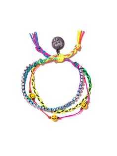 Add some sparkle to your style with our All Smiles On Me Bracelet! This multi-layered bracelet features playful smiley charms and rhinestones that will add a twinkle to any look. The adjustable closure ensures a great fit every time, so you'll be smiling all day long! (No need to fret-it's * smiles* guaranteed!)   6" A Multicolor Smiley Face Bracelets For Everyday Wear, Casual Adjustable Smiley Face Bracelets, Trendy Multicolor Smiley Face Beaded Bracelets, Casual Multicolor Smiley Face Bracelet, Playful Multicolor Smiley Face Jewelry, All Smiles, Brass Hardware, Twinkle Twinkle, Handmade Natural