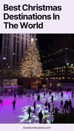 Best Christmas Destinations In The World | Vacation Aesthetic Best Christmas Destinations, Christmas Travel Destinations Usa, Best Places To Visit In December Usa, Best Place To Travel In December, Best Places To Travel During Christmas, Snow Vacation, Christmas Destinations, Christmas In Europe