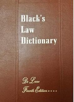 the black's law dictionary is shown in brown leather with gold lettering on it