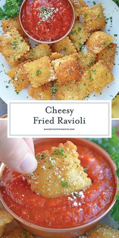 cheesy fried ravioli is an easy appetizer that's ready in less than 30 minutes